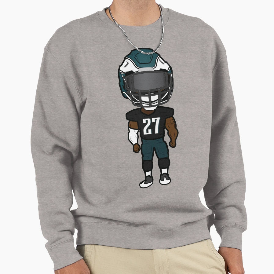 Malcolm Jenkins Cartoon Sweatshirt - Unique Graphic Unisex - T-Shirt, Sweatshirt, Hoodie
