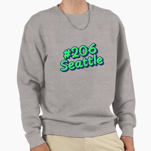 Seattle 206 T-Shirt - Casual Everyday Wear for Adults - T-Shirt, Sweatshirt, Hoodie