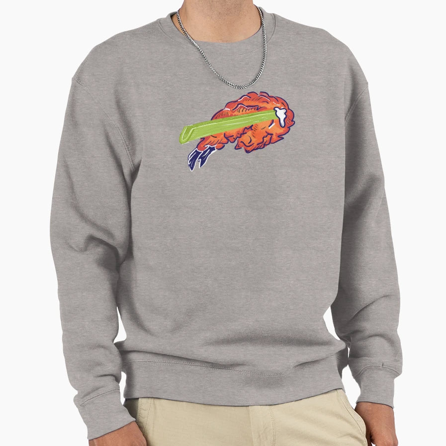 Buffalo Wing Color Sweatshirt - Aesthetic Graphic Men Women - T-Shirt, Sweatshirt, Hoodie