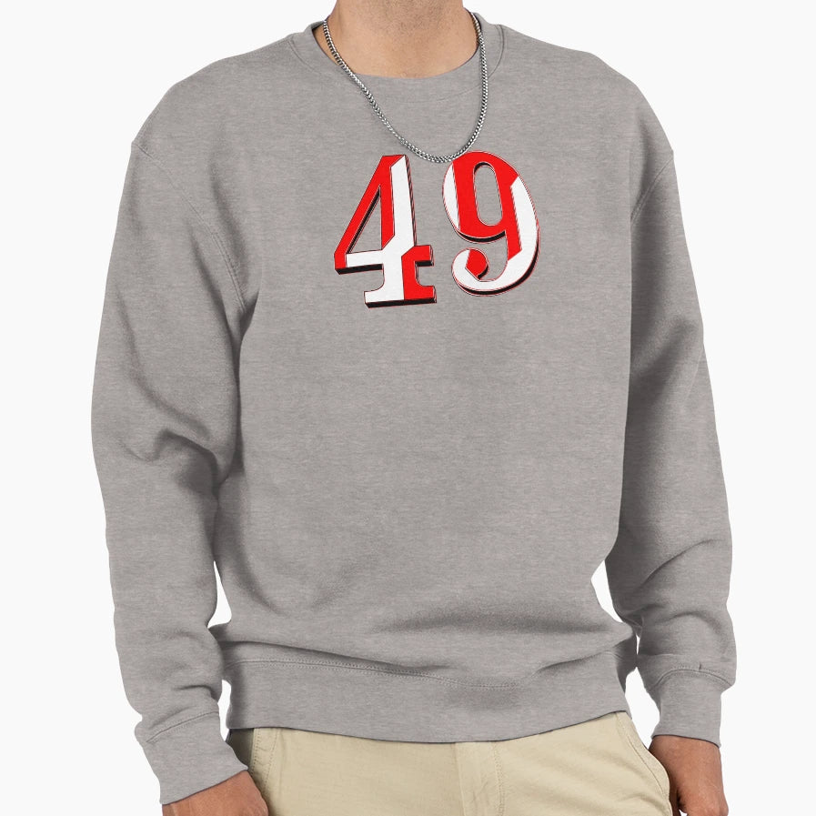 Number Fourty Nine Digit Order Sweatshirt - Fun Novelty Design for Adults - T-Shirt, Sweatshirt, Hoodie