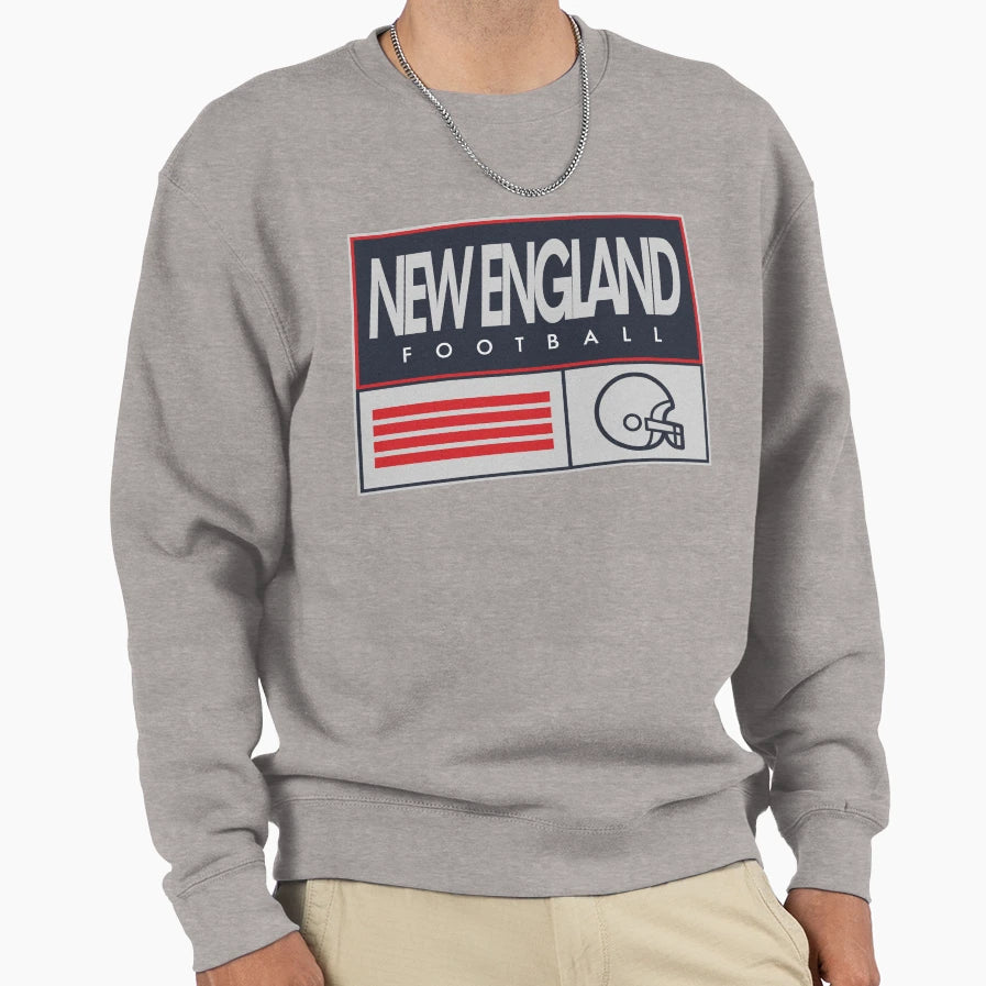 New England Patritos Football Sweatshirt - Graphic Print for Adults - T-Shirt, Sweatshirt, Hoodie