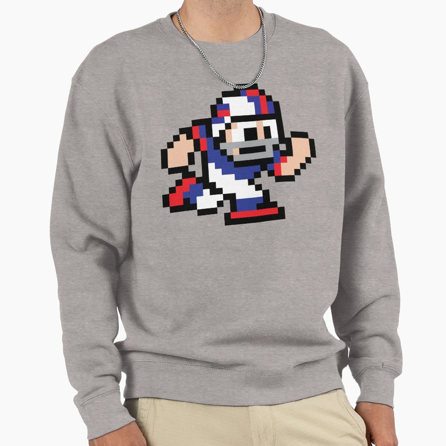8 Bit Player Buffalo Bills Sweatshirt - Fun Novelty Design Unisex - T-Shirt, Sweatshirt, Hoodie