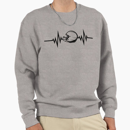 Funny American Football Helmet Sweatshirt - Unique Graphic Unisex - T-Shirt, Sweatshirt, Hoodie