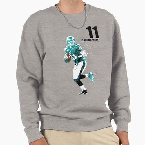 American Football Player Cw Sweatshirt - Casual Everyday Wear Unisex - T-Shirt, Sweatshirt, Hoodie