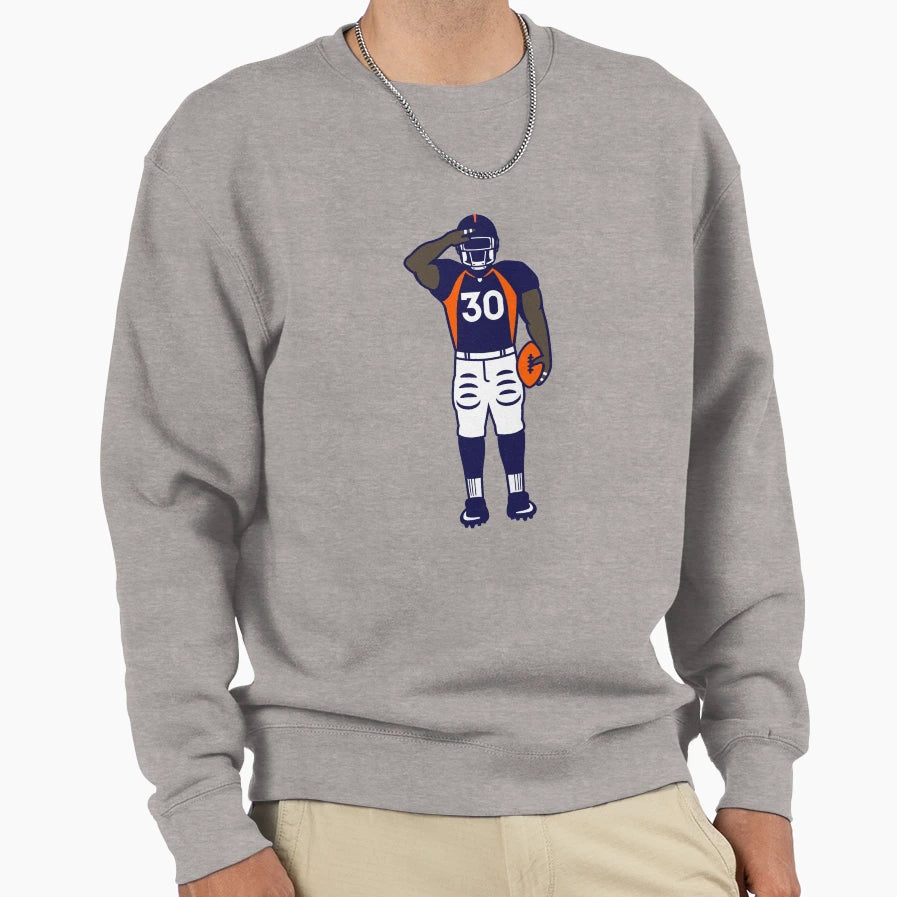 Mile High Salute Full Color Sweatshirt - Trendy Graphic Men Women - T-Shirt, Sweatshirt, Hoodie