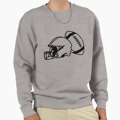 Game Day Football Helmet And Ball Sweatshirt - Novelty Apparel Unisex - T-Shirt, Sweatshirt, Hoodie