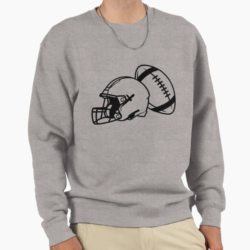 Game Day Football Helmet And Ball Sweatshirt - Novelty Apparel Unisex - T-Shirt, Sweatshirt, Hoodie