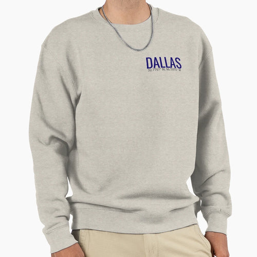Dallas Texas Coordinates Sweatshirt - Graphic Print Unisex - T-Shirt, Sweatshirt, Hoodie