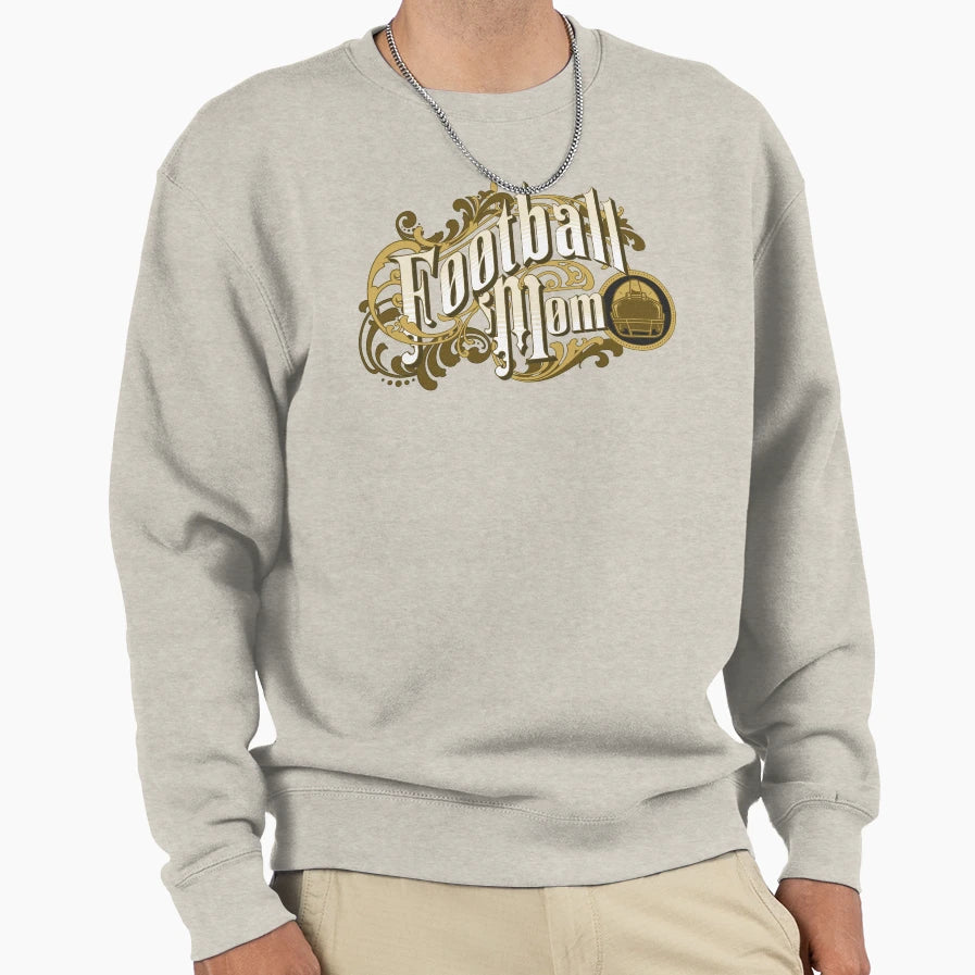 Sports Mom Football Sweatshirt - Custom Art Print for Adults - T-Shirt, Sweatshirt, Hoodie