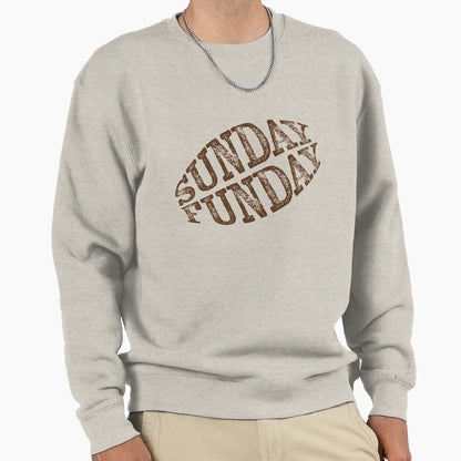 Sunday Funday Football Fan Sweatshirt - Custom Art Print for Adults - T-Shirt, Sweatshirt, Hoodie