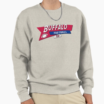 Buffalo 90S Football Sweatshirt - Custom Art Print Men Women - T-Shirt, Sweatshirt, Hoodie