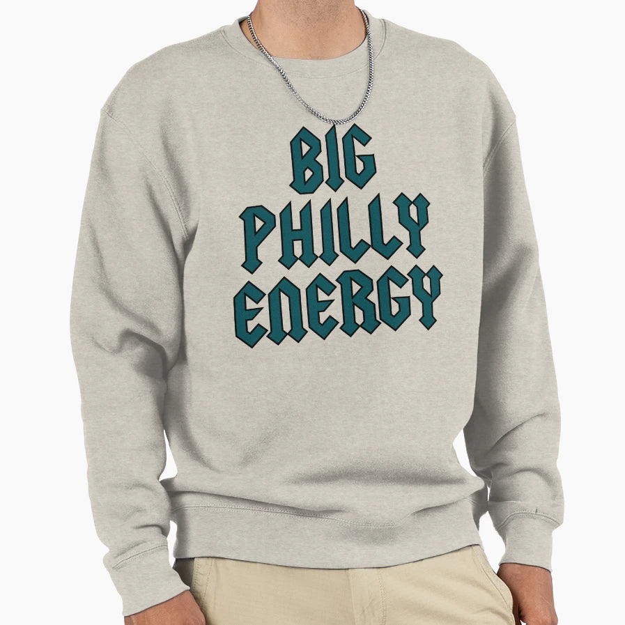 Big Philly Engery Dark Green Logo Sweatshirt - Novelty Apparel Men Women - T-Shirt, Sweatshirt, Hoodie
