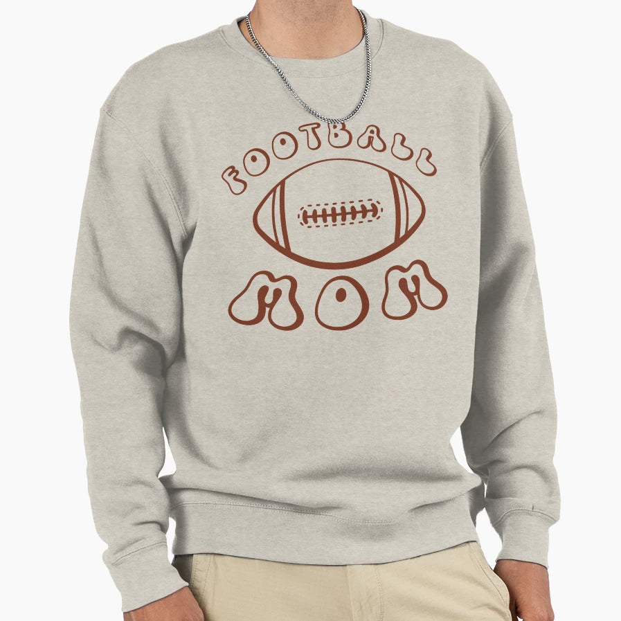 Football Mom Sweatshirt - Custom Art Print Men Women - T-Shirt, Sweatshirt, Hoodie