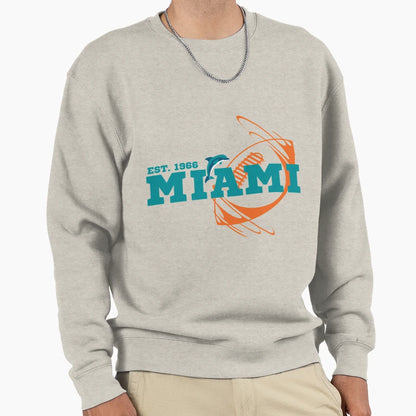 Miami Est 1966 Football Gift Sweatshirt - Fun Novelty Design Unisex - T-Shirt, Sweatshirt, Hoodie
