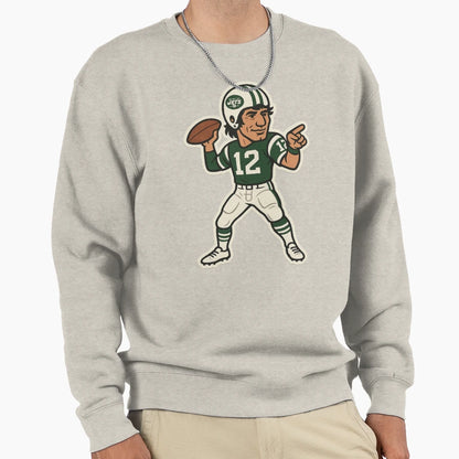 Gridiron Greats Cartoon Tribute Joe Sweatshirt - Graphic Print Men Women - T-Shirt, Sweatshirt, Hoodie
