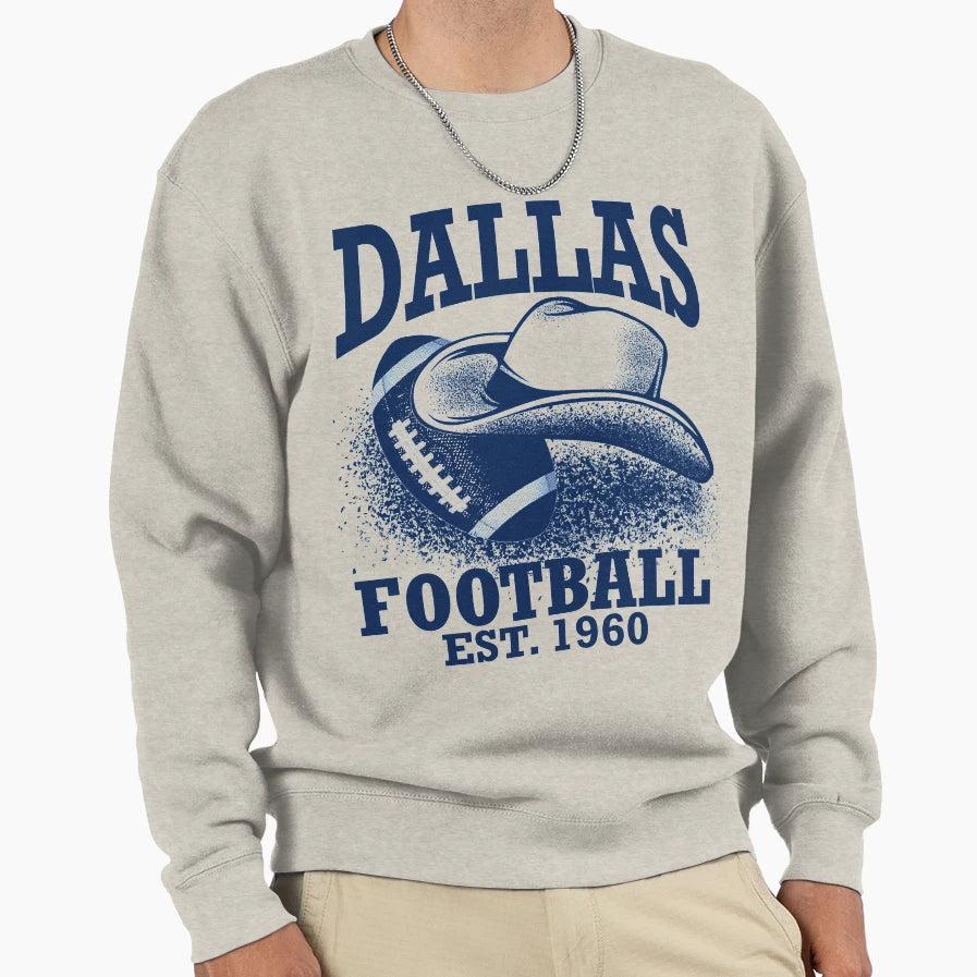 Dallas Football Sweatshirt - Unique Graphic for Adults - T-Shirt, Sweatshirt, Hoodie