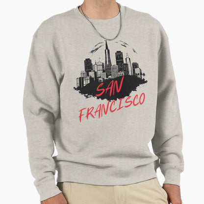 San Francisco Skyline Sweatshirt - Casual Everyday Wear for Adults - T-Shirt, Sweatshirt, Hoodie