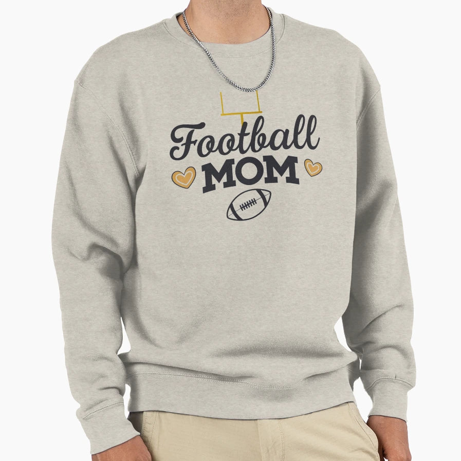 Football Mom Sweatshirt - Trendy Graphic Men Women - T-Shirt, Sweatshirt, Hoodie