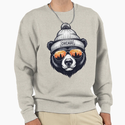 Chicago Bear Sweatshirt - Trendy Graphic for Adults - T-Shirt, Sweatshirt, Hoodie