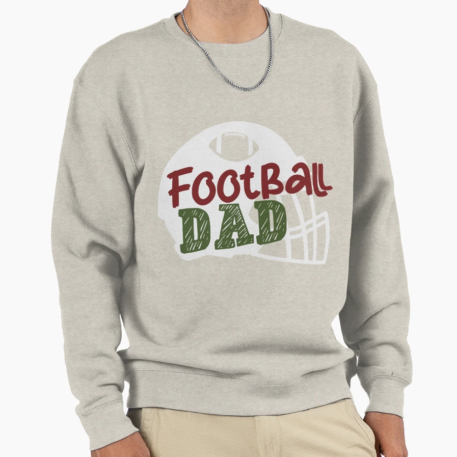 Football Dad Sweatshirt - Casual Everyday Wear for Adults - T-Shirt, Sweatshirt, Hoodie