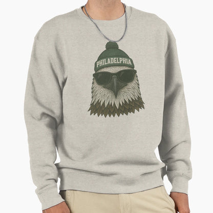 Philadelphia Eagle Beanie Sweatshirt - Custom Art Print for Adults - T-Shirt, Sweatshirt, Hoodie