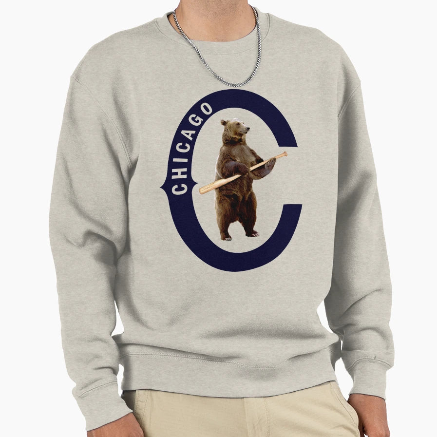 Bear Bat Sweatshirt - Custom Art Print for Adults - T-Shirt, Sweatshirt, Hoodie