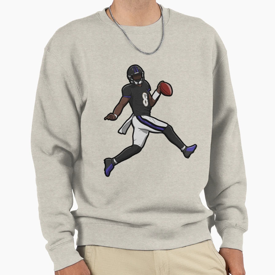 LJ Running Touch Down Gift Sweatshirt - Casual Everyday Wear Unisex - T-Shirt, Sweatshirt, Hoodie