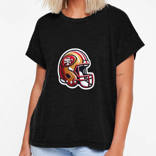 Red Gold Helmet Icon T-Shirt - Novelty Apparel for Adults - T-Shirt, Sweatshirt, Hoodie