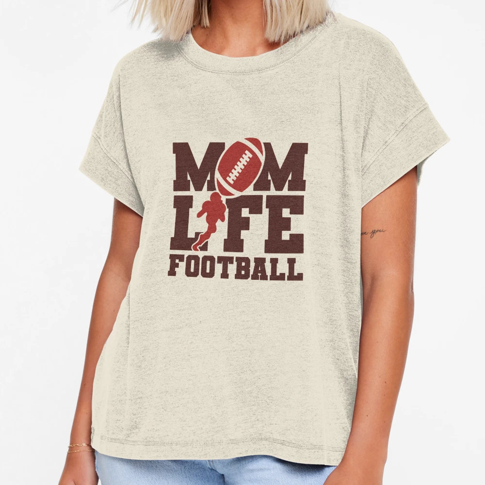 Mom Life Football T-Shirt - Streetwear Style for Adults - T-Shirt, Sweatshirt, Hoodie