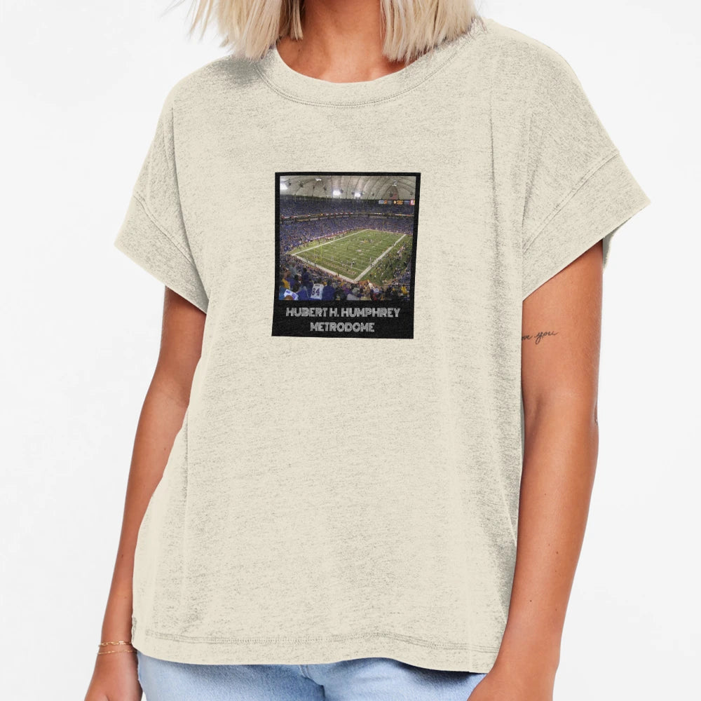 Hubert H Humphrey Metrodome T-Shirt - Custom Art Print Men Women - T-Shirt, Sweatshirt, Hoodie