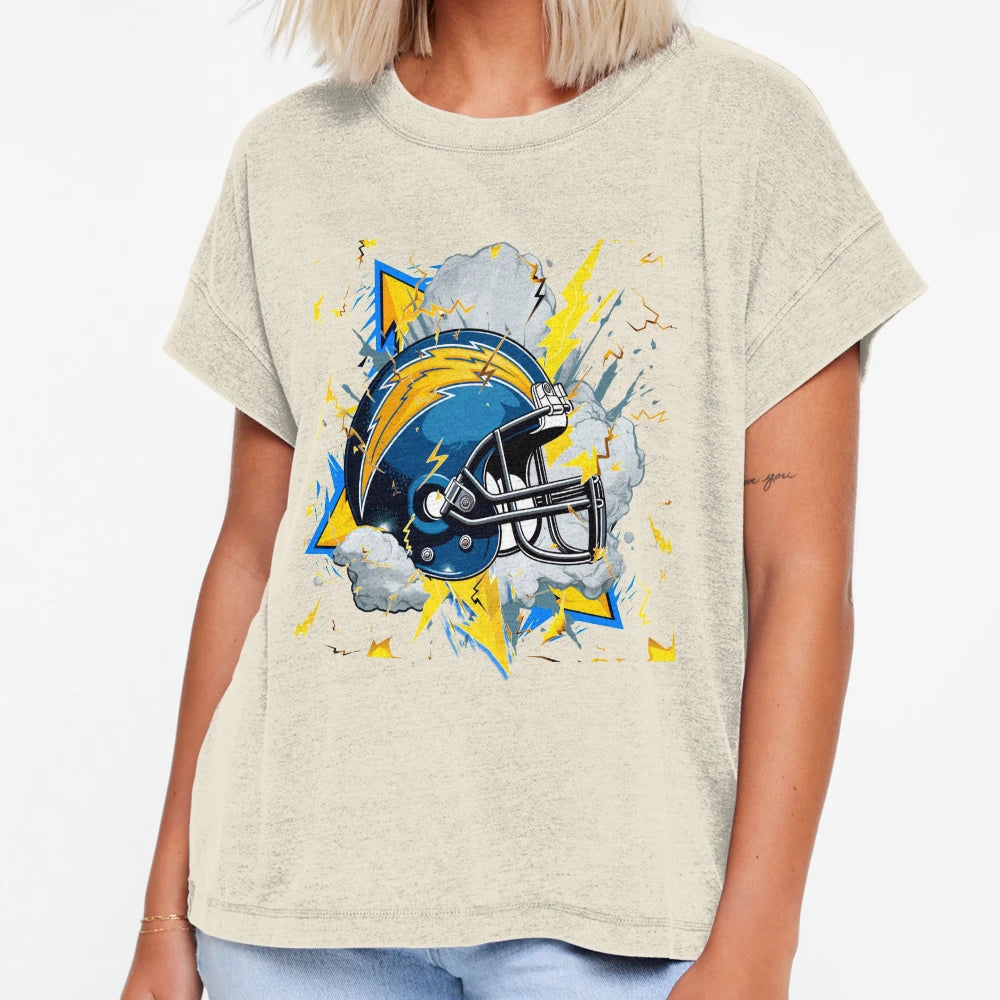 Los Angeles Football Helmet T-Shirt - Minimalist Print Men Women - T-Shirt, Sweatshirt, Hoodie