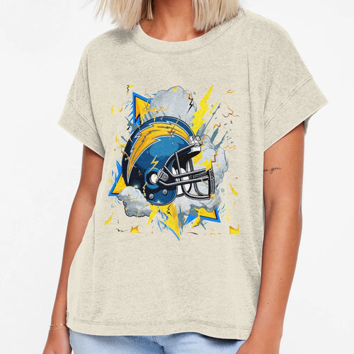 Los Angeles Football Helmet T-Shirt - Minimalist Print Men Women - T-Shirt, Sweatshirt, Hoodie