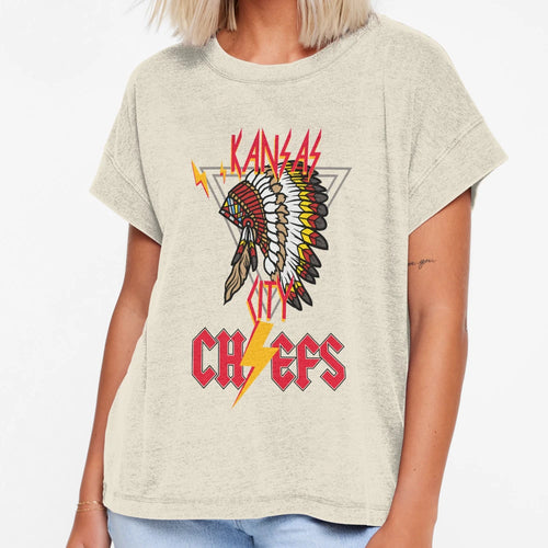 Chiefs Kc Metal T-Shirt - Streetwear Style for Adults - T-Shirt, Sweatshirt, Hoodie