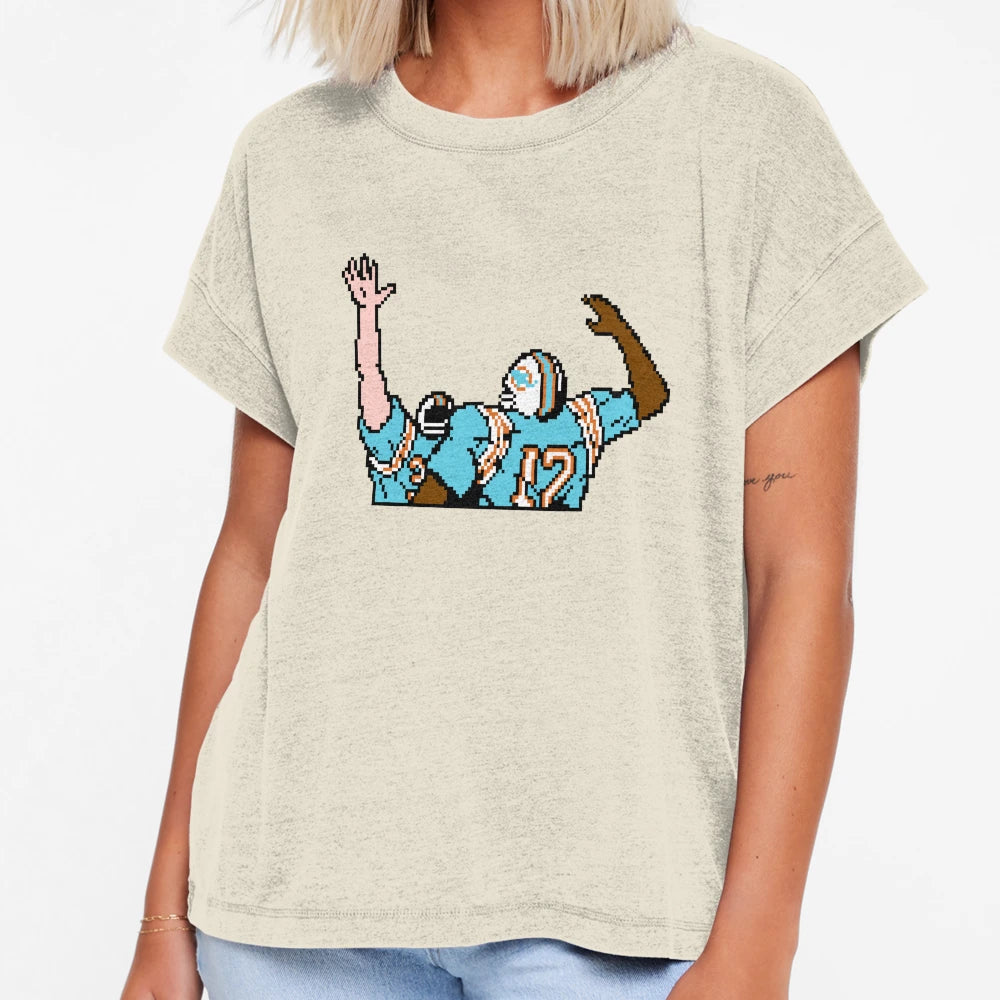 Dolphins Tecmo Bowl Touchdown T-Shirt - Aesthetic Graphic Unisex - T-Shirt, Sweatshirt, Hoodie