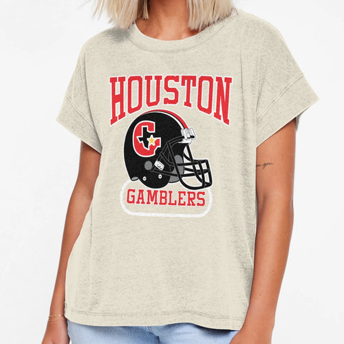 Houston Gamblers Helmet T-Shirt - Trendy Graphic Unisex - T-Shirt, Sweatshirt, Hoodie