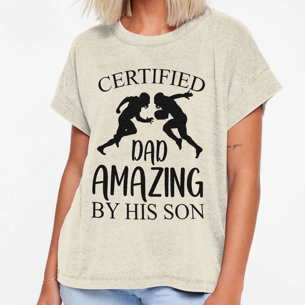 Football Dad T-Shirt - Minimalist Print for Adults - T-Shirt, Sweatshirt, Hoodie
