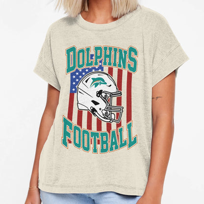Football Miami Dolphins T-Shirt - Custom Art Print Unisex - T-Shirt, Sweatshirt, Hoodie