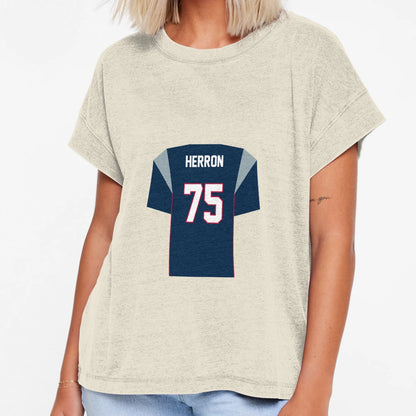 Justin Herron Patriots Jersey T-Shirt - Trendy Graphic Men Women - T-Shirt, Sweatshirt, Hoodie