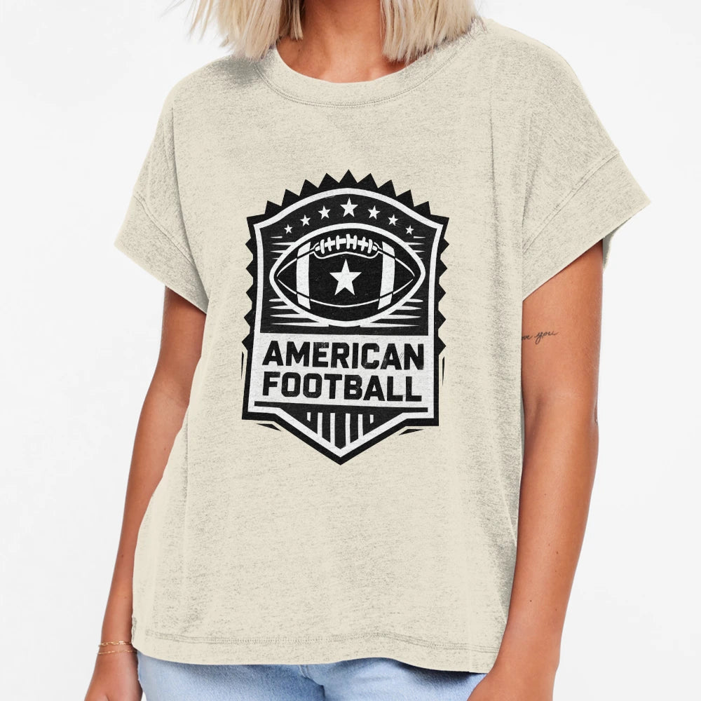 Shield Badge Football T-Shirt - Novelty Apparel for Adults - T-Shirt, Sweatshirt, Hoodie