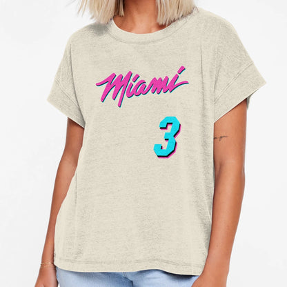 Miami Number 3 T-Shirt - Fun Novelty Design for Adults - T-Shirt, Sweatshirt, Hoodie