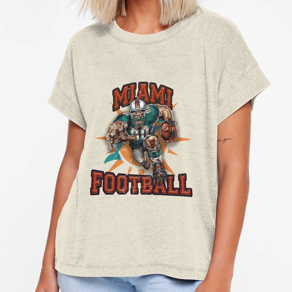 Miami Football T-Shirt - Novelty Apparel Unisex - T-Shirt, Sweatshirt, Hoodie