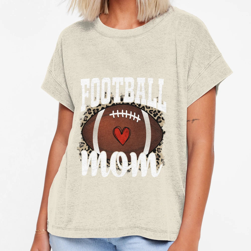 Football Mom T-Shirt - Custom Art Print Men Women - T-Shirt, Sweatshirt, Hoodie