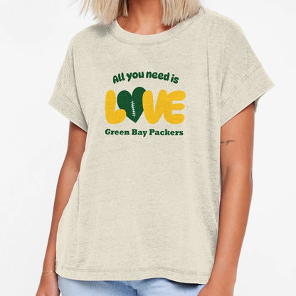 All You Need Is Love Football T-Shirt - Fun Novelty Design for Adults - T-Shirt, Sweatshirt, Hoodie