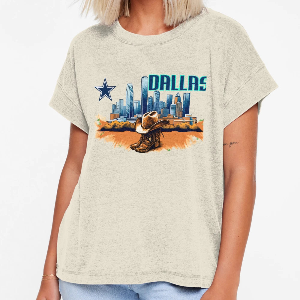 Dallas Tx Logo1 T-Shirt - Minimalist Print Men Women - T-Shirt, Sweatshirt, Hoodie
