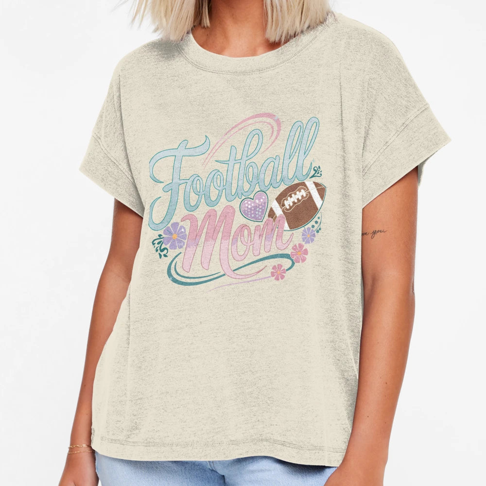Football Mom Football Lover T-Shirt - Custom Art Print for Adults - T-Shirt, Sweatshirt, Hoodie