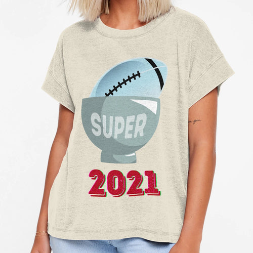 American Football Super Bowl 2021 T-Shirt - Custom Art Print Men Women - T-Shirt, Sweatshirt, Hoodie