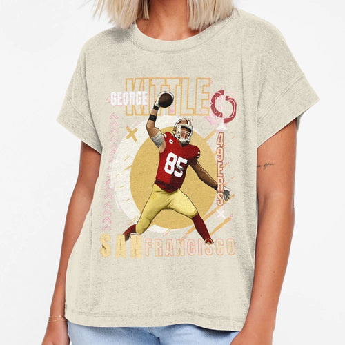 George Krieger Sport Kittle Heart 49Ers T-Shirt - Graphic Print Unisex - T-Shirt, Sweatshirt, Hoodie