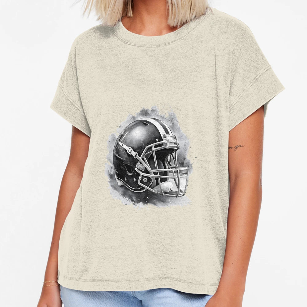 Football Helmet Splash Black T-Shirt - Casual Everyday Wear for Adults - T-Shirt, Sweatshirt, Hoodie