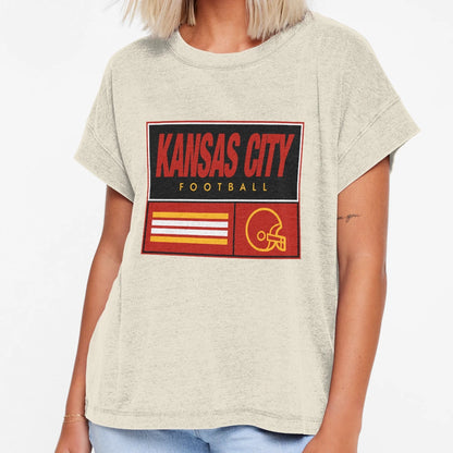 Kansas City Football T-Shirt - Novelty Apparel for Adults - T-Shirt, Sweatshirt, Hoodie