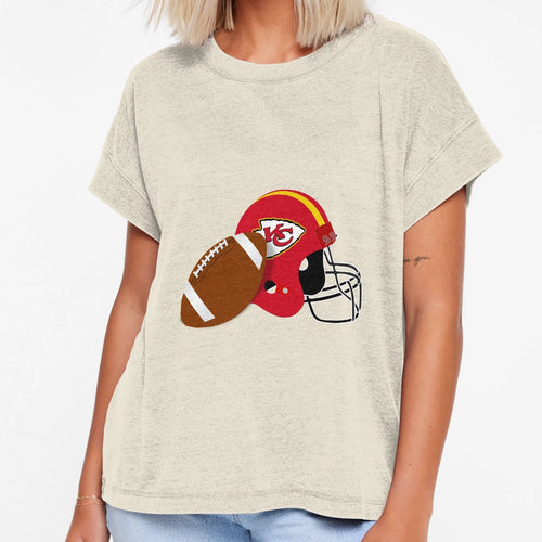 Kansas City Football Helmet T-Shirt - Novelty Apparel Unisex - T-Shirt, Sweatshirt, Hoodie
